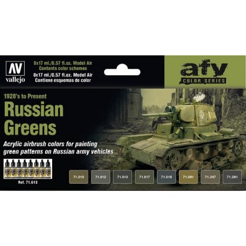 AFV Series: RUSSIAN GREEN (1928 - Presente) - Acrylicos Vallejo 71613