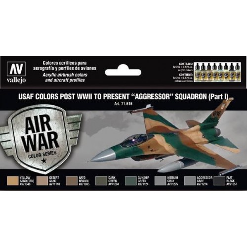 AIR WAR: USAF ESCUADRONES "AGGRESSOR" Parte 1 - Acrylicos Vallejo 71616