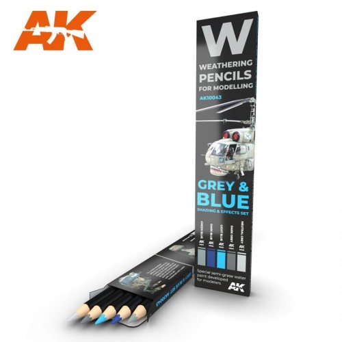 Watercolor pencil: GREY and BLUE - AK Interactive 10043