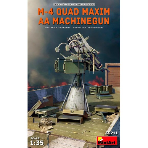 MONTAJE ANTIAEREO M-4 QUAD MAXIN -1/35- MiniArt Models 35211