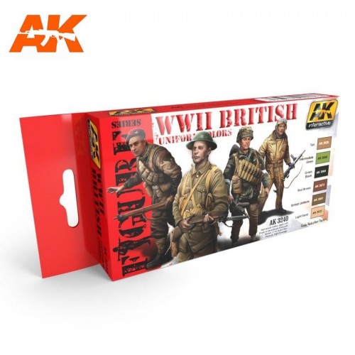 FIGURE series: WW II BRITISH UNIFORM COLORS - AK 3240