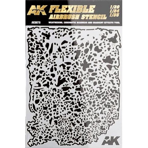 FLEXIBLE AIRBRUSH STENCIL (1/20, 1/24, 1/35) - AK Interactive AK9079