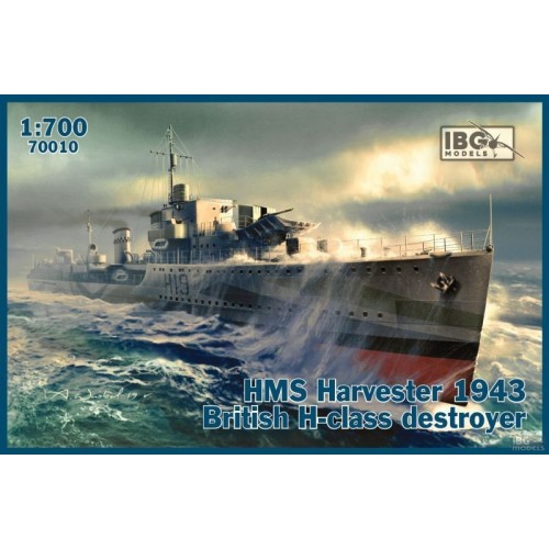 DESTRUCTOR BRITANICO CLASE H HMS HARVESTER 1943 - ESCALA 1/700 - IBG 70010