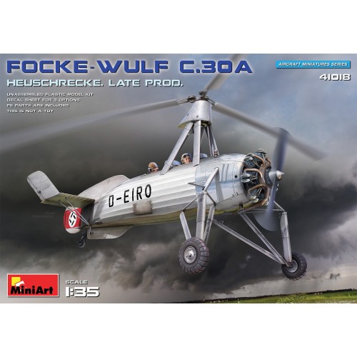 AUTOGIRO FOCKE WULF Fw C.30 A HEUSCHRECKE -Escala 1/35- MiniArt 41018