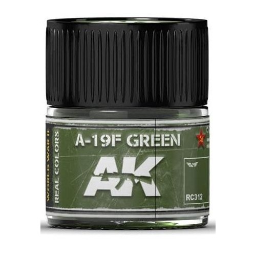 PINTURA REAL COLORS A-19F GRASS GREEN (10 ml) - AK RC312