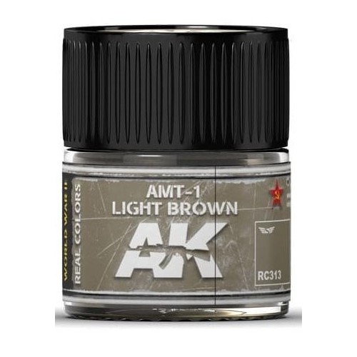 PINTURA REAL COLORS AMT-1 LIGHT BROWN (10 ml) - AK Interactive RC313