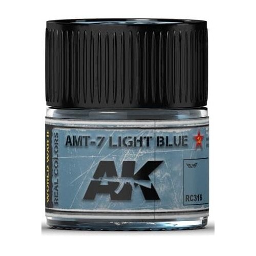 PINTURA REAL COLORS AMT-7 LIGHT BLUE (10 ml) - AK Interactive RC316