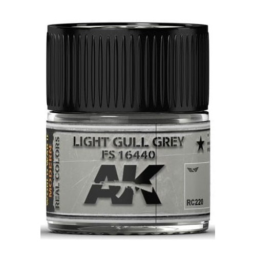 PINTURA REAL COLORS LIGHT GULL GREY FS16440 (10 ml) - AK Interactive RC220