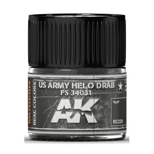PINTURA REAL COLORS US ARMY HELO DRAB FS4031 (10 ml) - AK Interactive RC229