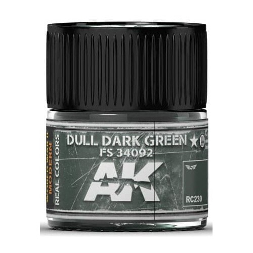 PINTURA REAL COLORS DULL DARK GREEN FS34092 (10 ml) - AK Interactive RC230