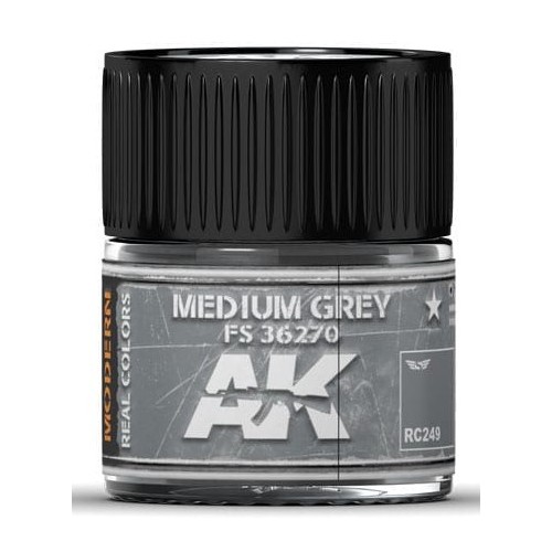 PINTURA REAL COLORS MEDIUM GREY FS 36270 (10 ml) - AK RC249