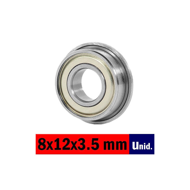 RODAMIENTO CON LABIO abec3 2Z (8x12x3.5 mm) unidad RODAMIENTO CON LABIO abec3 2Z (8x12x3.5 mm) unidad