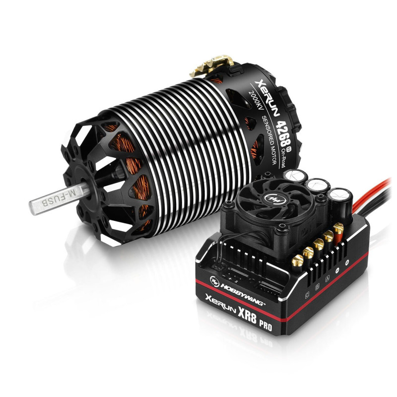 COMBO HOBBYWING XERUN XR8 PRO G2 CON MOTOR 4268-2200kV OFF-ROAD-GT-ON ROAD COMBO HOBBYWING XERUN XR8 PRO G2 CON MOTOR 4268-2200kV OFF-ROAD-GT-ON ROAD