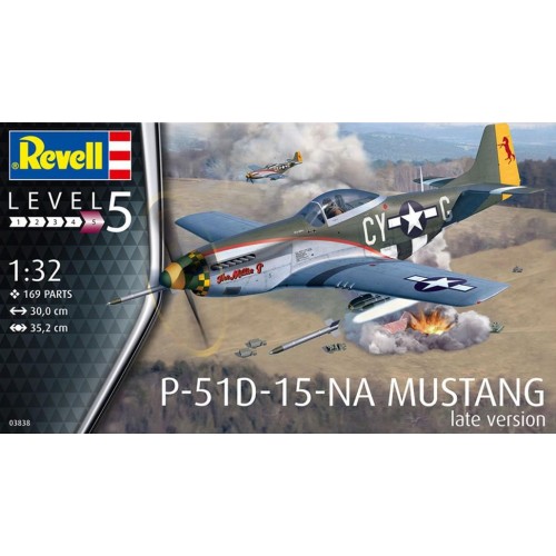 NORTH AMERICAN P-51 D MUSTANG Late -Escala 1/32- Revell 03838