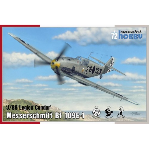 MESSERSCHMITT Bf-109 E-1 "J/88 Legion Condor" -Escala 1/72- Special Hobby SH72459