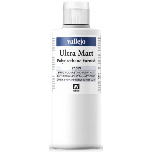 BARNIZ POLIURETANO ULTRA MATE (200 ml) - Acrilicos Vallejo 27653