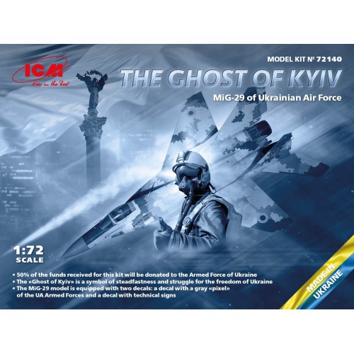 MIKOYAN GUREVICH MIG-29 FULCRUM "The Ghost of Kyiv" -Escala 1/72- ICM 72140