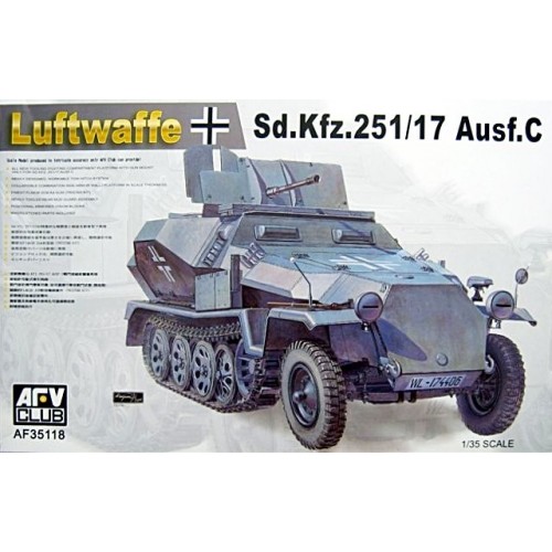 SEMIORUGA SD.KFZ. 251/17 Ausf. C & FLAK-38 (20 mm) -Escala 1/35- AFV AF35118