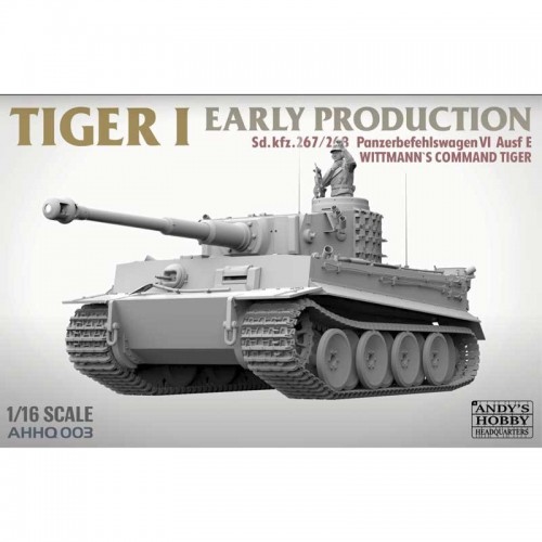 CARRO DE COMBATE Sd.Kfz.181 Ausf. E PANZER VI TIGER I Early -Escala 1/16- Andy Hobby 003