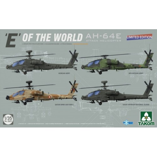 BOEING AH-64 E APACHE "INTERNACIONAL" -Escala 1/35- Takom 2603