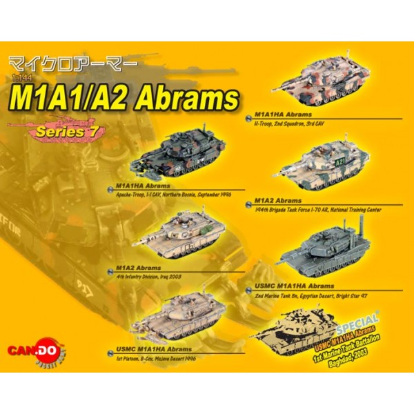 CARRO M1 A1/A2 ABRAMS 1/144