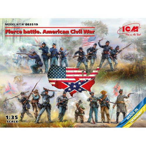 Guerra Civil Americana: "Feroz Batalla" -Escala 1/35- ICM DS3519