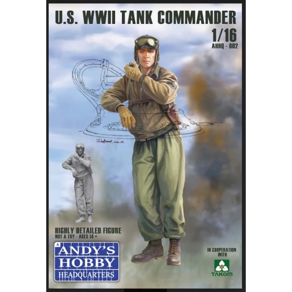 JEFE DE CARRO U.S. ARMY (EUROPA 1944) -Escala 1/16- Andy Hobby Headquarters HQ002