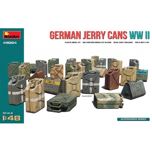SET JERRY CANS ALEMANAS -Escala 1/48- MiniArt 49004