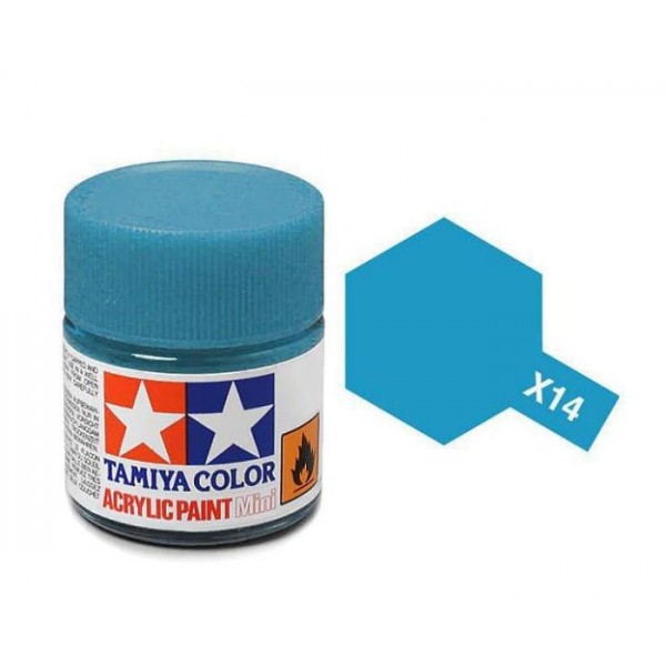 PINTURA ACRILICA AZUL CIELO BRILLANTE X-14 (10 ml)