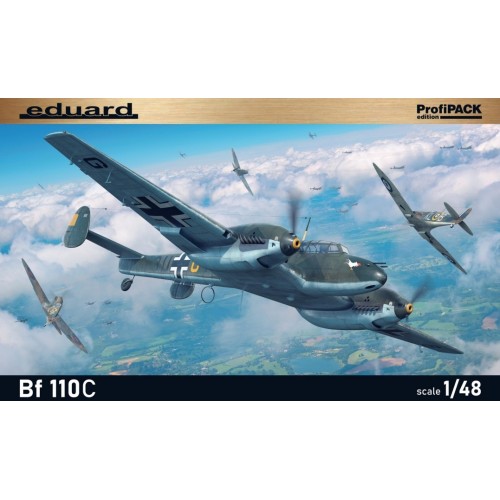 MESSERCHMITT Bf-110 C "Profipack" -Escala 1/48- Eduard 8209