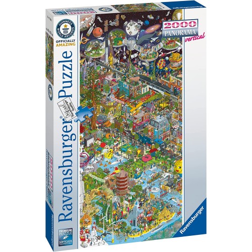 PUZZLE 2000 PZS PANORAMA - GUINNESS WORLD RECORD S - RAVENSBURGER 17319 (132 X 61 CMS)