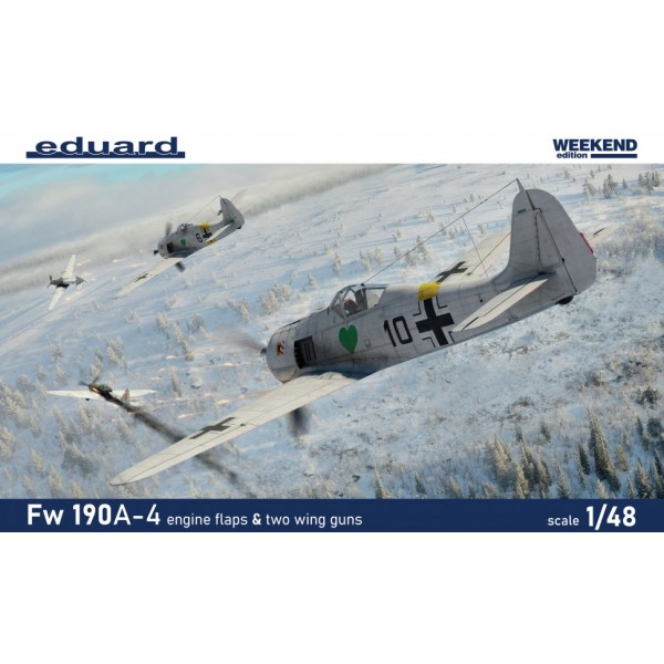 FOCKE-WULF Fw 190A-4 & engine flaps & 2-gun wings "Weekend" -Escala 1/48- Eduard 84117