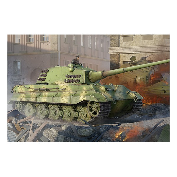 CARRO DE COMBATE Sd.Kfz. 182 TIGER II (105 mm) -Escala 1/35- Hobby Boss 84559