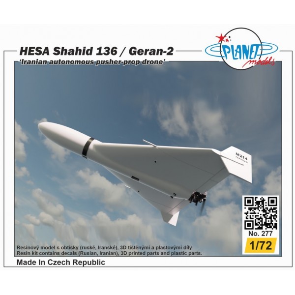 DRONE HESA Shahid 136 / Geran-2 -Escala 1/72- Planet Model PLT277