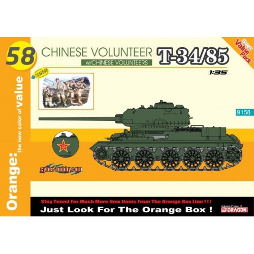 CARRO DE COMBATE T-34/85 (CHINA) & INFANTERIA -Escala 1/35- Dragon Models 9158