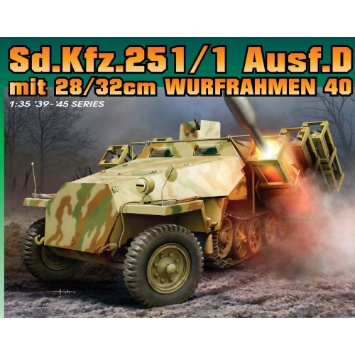 SEMIORUGA Sd.Kfz.251/1 Ausf.D & 28/32cm Wurfrahmen 40 -Escala 1/35- Dragon Models 6861