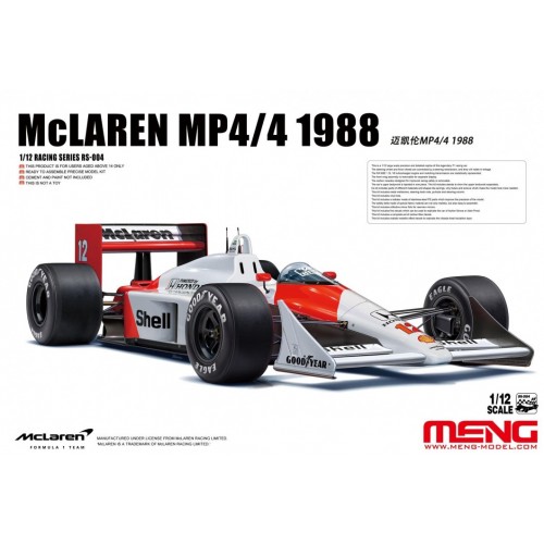 McLaren MP4/4 1988 -Escala 1/12- Meng Models RS004