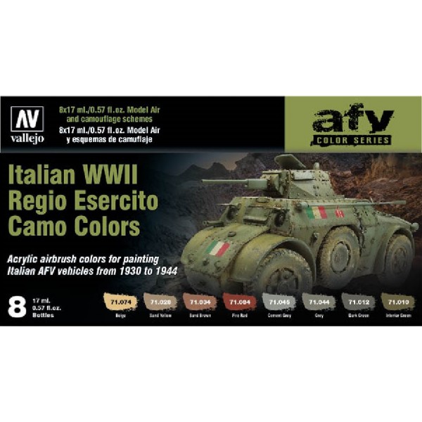 SET COLORES EJERCITO ITALIANO Segunda Guerra Mundial - Acrylicos Vallejo 71645