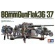 CAÑON ANTIAEREO FLAK 36/37 (88 mm) & DOTACION -Escala 1/35- Tamiya 35017