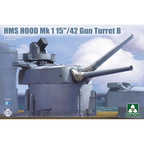 TORRE B H.M.S. HOOD Mk-I 15/42 -Escala 1/72- Takom 5020