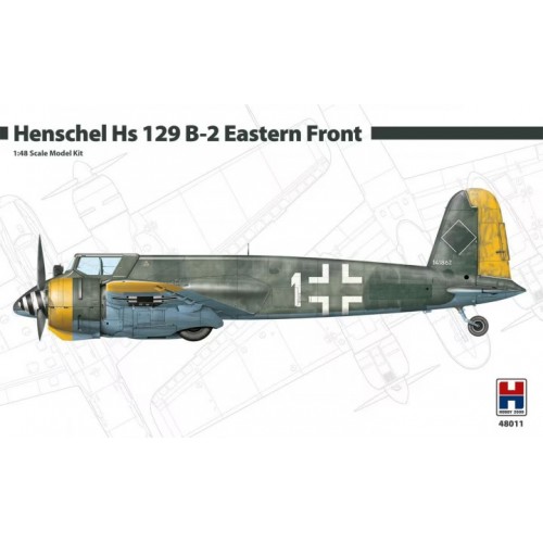 HENSCHEL HS-129 B-2 EASTERN FRONT-Escala 1/48- Hobby 2000 48011