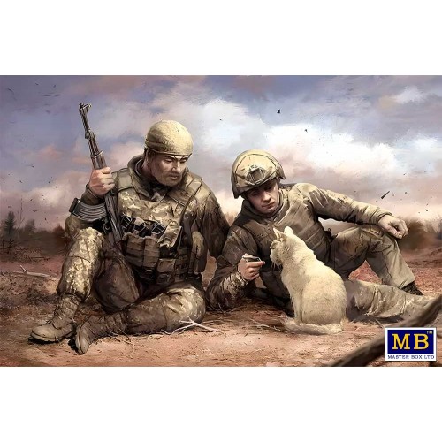 Russian - Ukrainian War Series: SET Nº7, NOTICIAS DESDE CASA -Escala 1/35- Master Box 35230