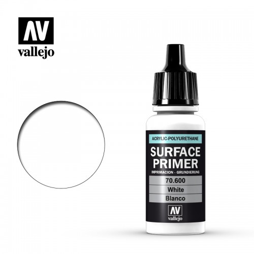SURFACE PRIMER: BLANCO (17 ml) - Acrylicos Vallejo 70600