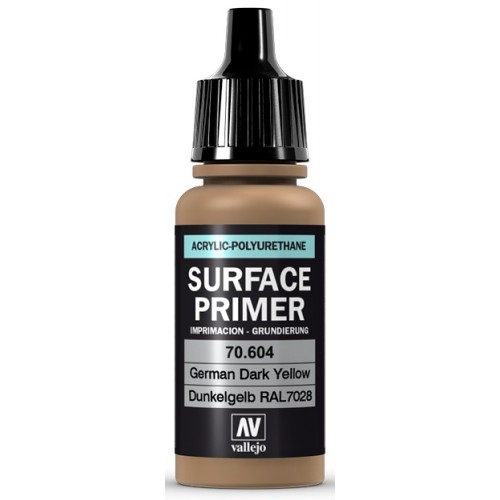 SURFACE PRIMER: DUNKELGELB RAL 7028 (17 ml) - Acrylicos Vallejo 70604