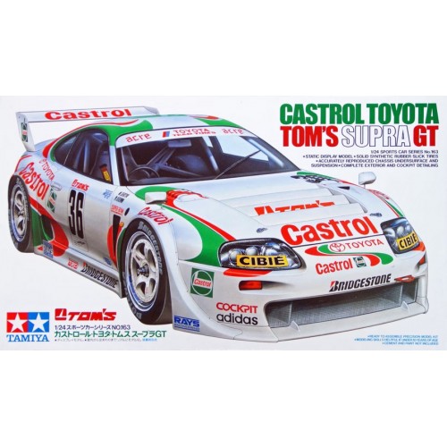 TOYOTA SUPRA GT "Castrol-Toms" -Escala 1/24- Tamiya 24163