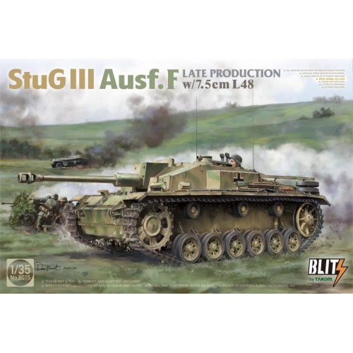 CAÑON DE ASALTO SD.KFZ. 142 STUG III Ausf. F (75 mm / L48) Late -Escala 1/35- Takom 8015