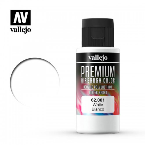 PINTURA LEXAN PREMIUN RC: BLANCO (60 ml) - Acrylicos Vallejo 62001