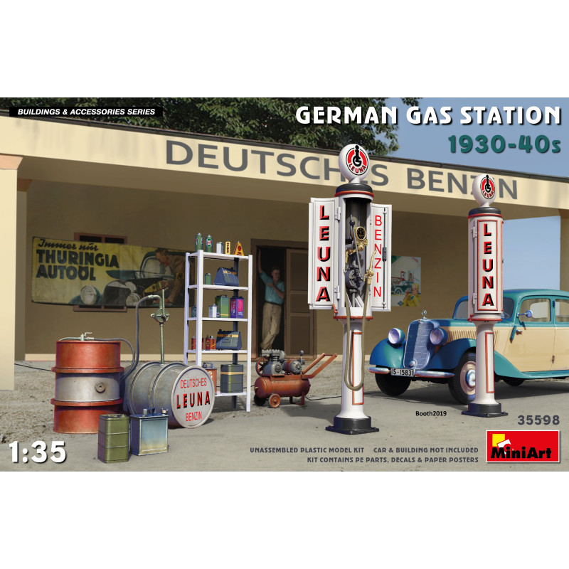 ESTACION DE SERVICIO ALEMANA AÑOS 30-40 -1/35- MiniArt Model 35598 ESTACION DE SERVICIO ALEMANA AÑOS 30-40 -1/35- MiniArt Model 35598