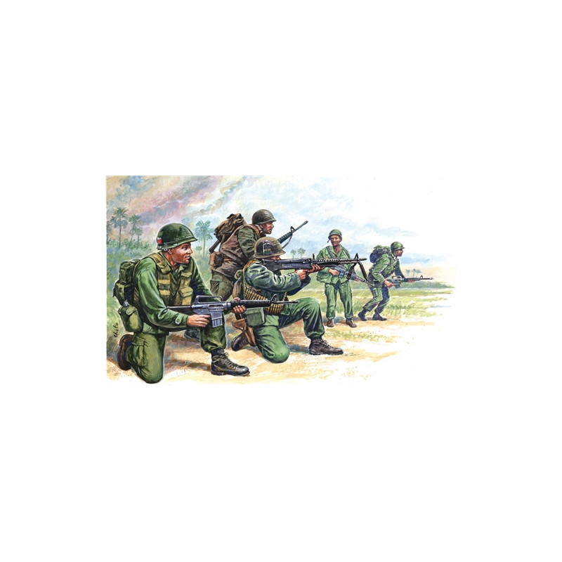 FUERZAS ESPECIALES USA (VIETNAM) ESCALA 1/72 50 MINIATURAS FUERZAS ESPECIALES USA (VIETNAM) ESCALA 1/72 50 MINIATURAS