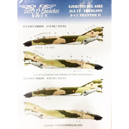 CALCAS F-4 C PHANTOM (TORREJON) 1/72 - Series Españolas SE872